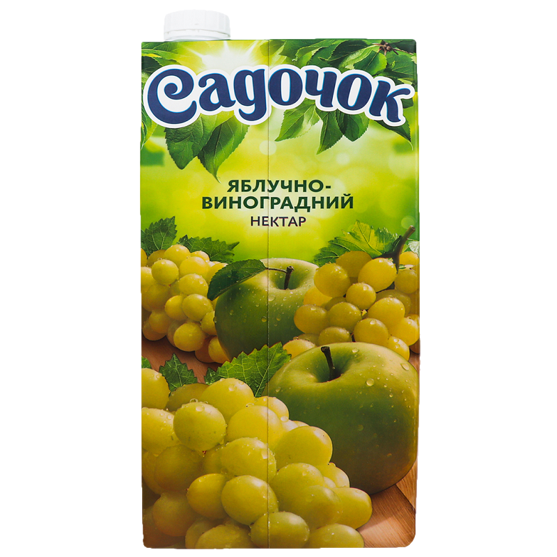 Нектар САДОЧОК яблуко-виноград, 0,95 л
